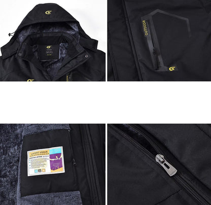 Men's Synthetic Fur Trimmed Padded Coat
