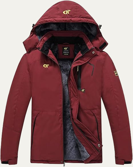 Men's Synthetic Fur Trimmed Padded Coat
