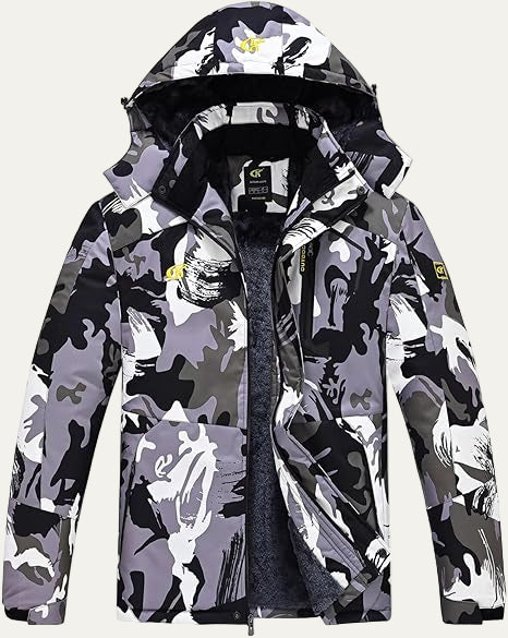 Men's Synthetic Fur Trimmed Padded Coat