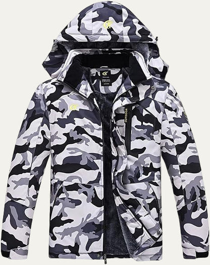 Men's Synthetic Fur Trimmed Padded Coat