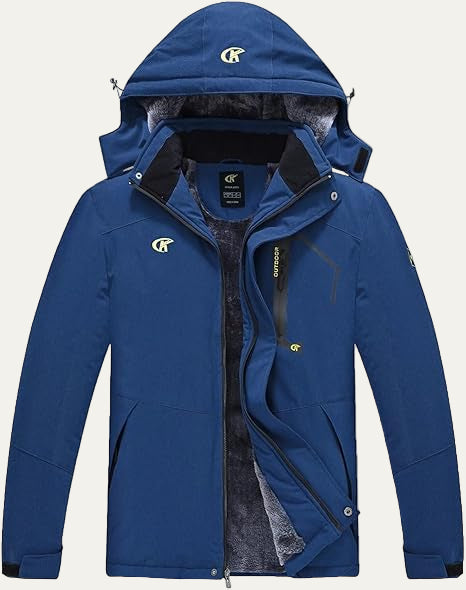 Men's Synthetic Fur Trimmed Padded Coat