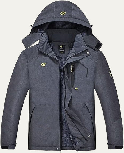 Men's Synthetic Fur Trimmed Padded Coat