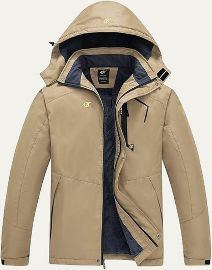 Men's Synthetic Fur Trimmed Padded Coat