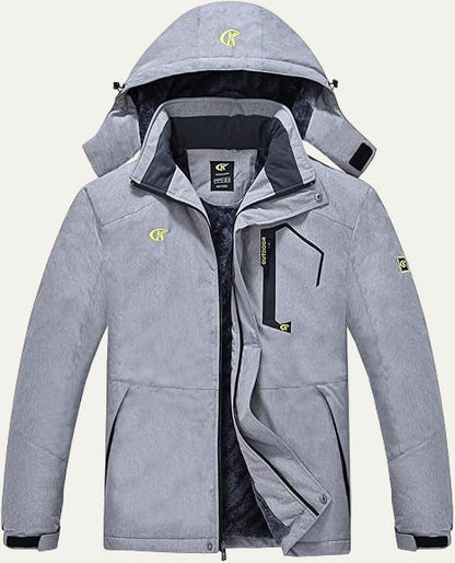 Men's Synthetic Fur Trimmed Padded Coat