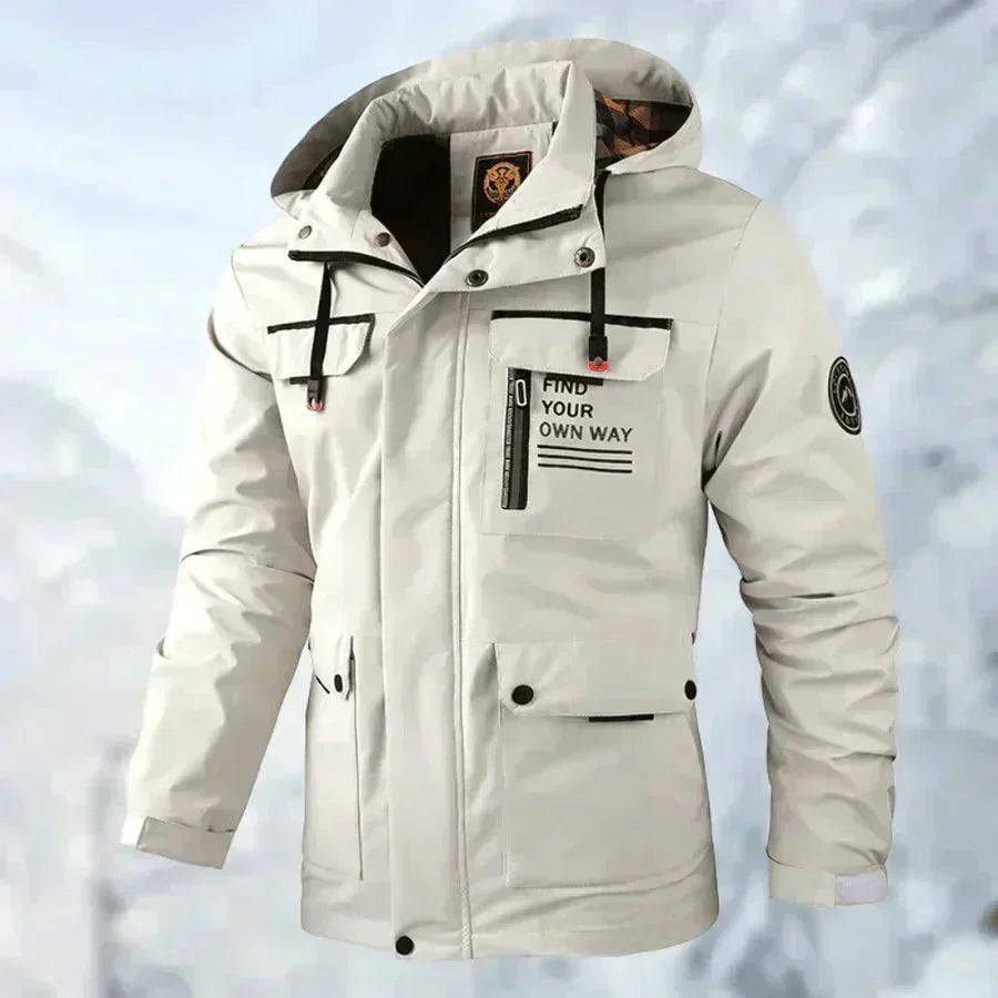 Breathable Metal Windbreaker Jacket - OutfitLondon