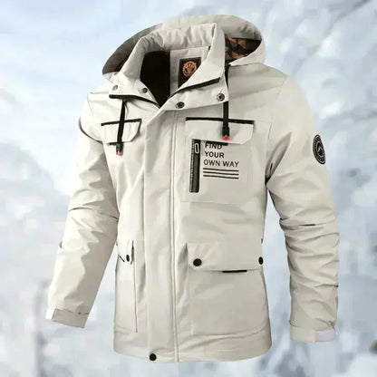 Breathable Metal Windbreaker Jacket - OutfitLondon