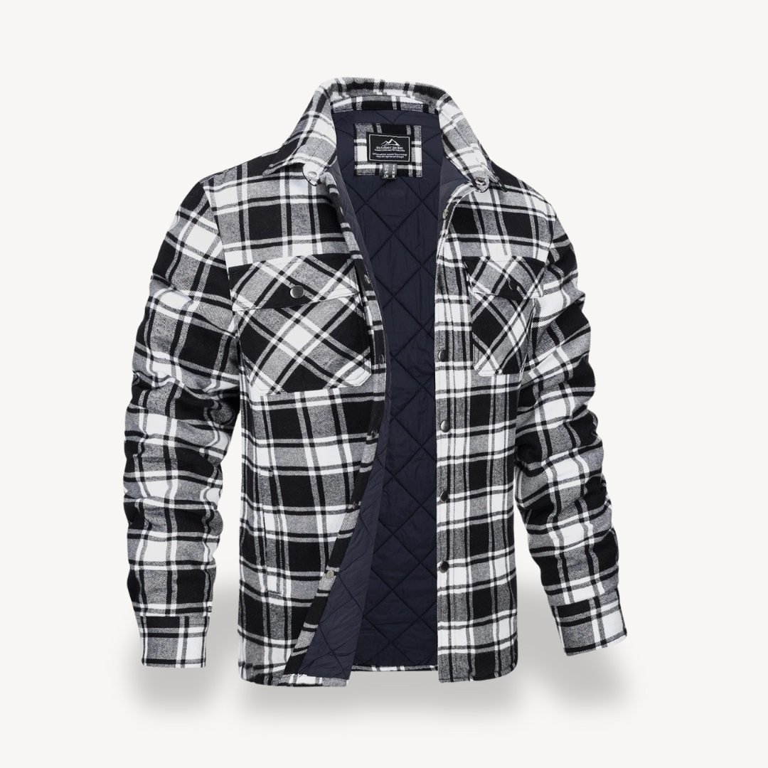 Warm Checked Flannel Coats for Men