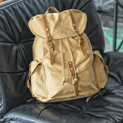 Tough Military Style Canvas Backpack