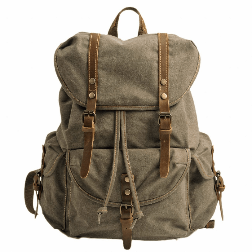 Tough Military Style Canvas Backpack