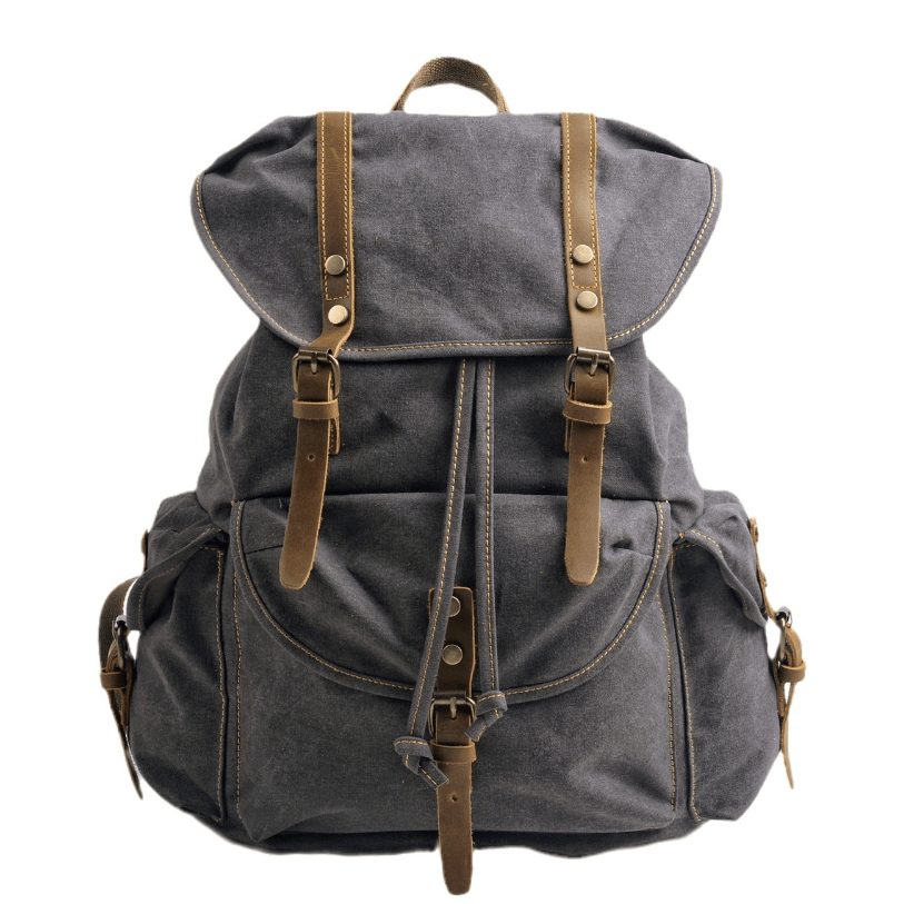 Tough Military Style Canvas Backpack - OutfitLondon