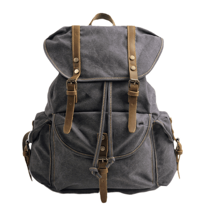 Tough Military Style Canvas Backpack - OutfitLondon