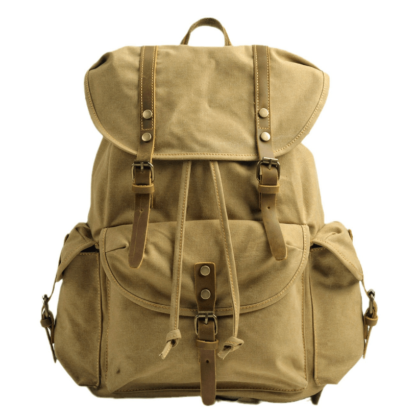Tough Military Style Canvas Backpack