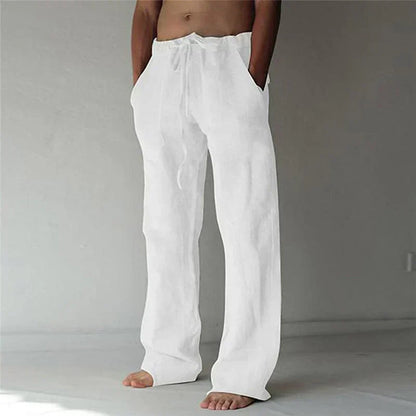 Relaxed Fit Mens Elastic Waist Pants