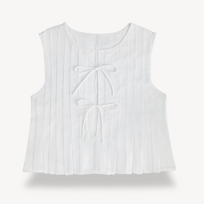 Relaxed Fit Linen Peasant Blouse