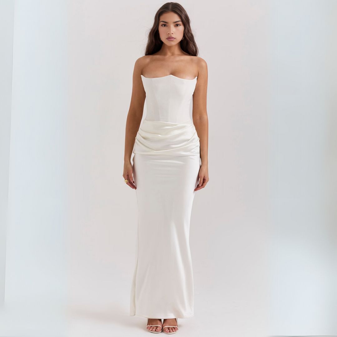 Elegant Sleeveless Lace Maxi Dress for Women