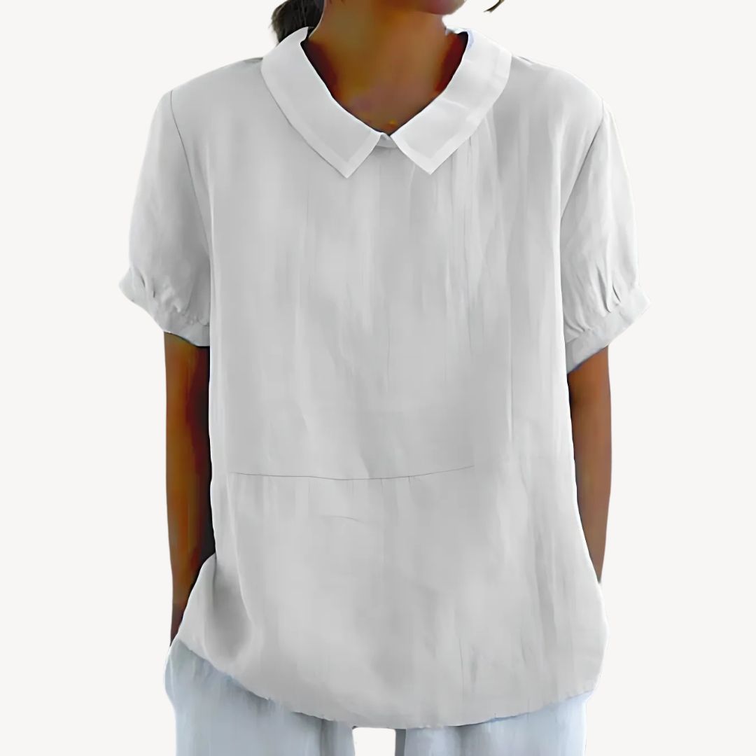 Ladies Relaxed Fit Cotton Blouse