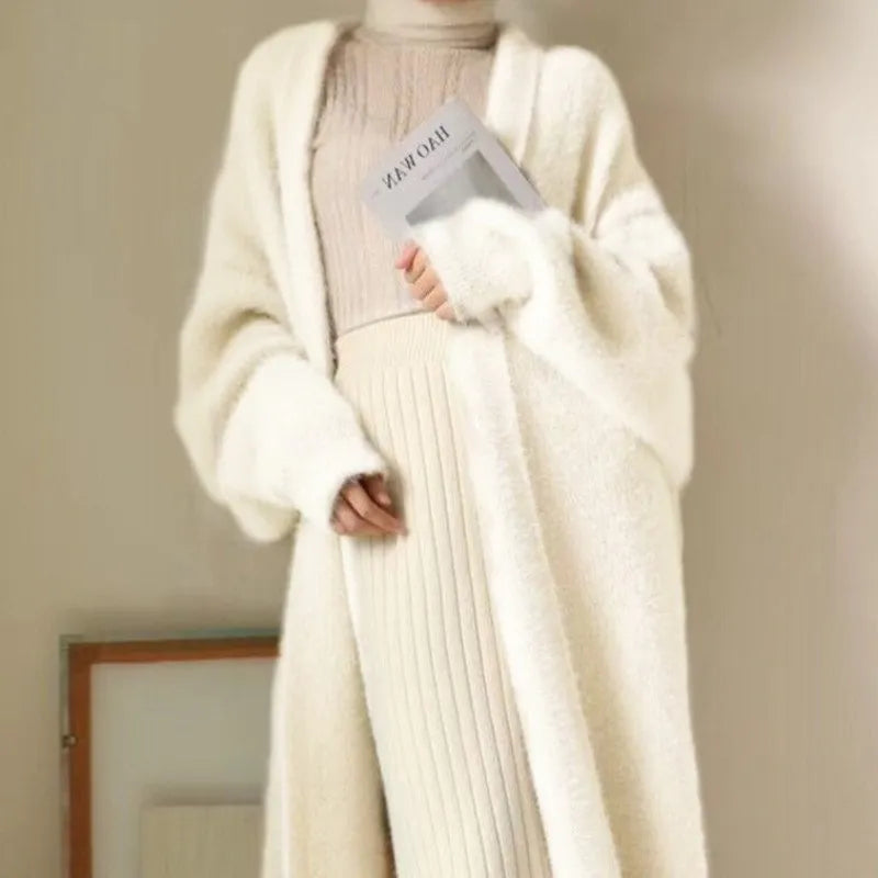 Meridian Women's Cashmere Longline Coat - OutfitLondon