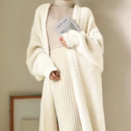 Meridian Women's Cashmere Longline Coat - OutfitLondon