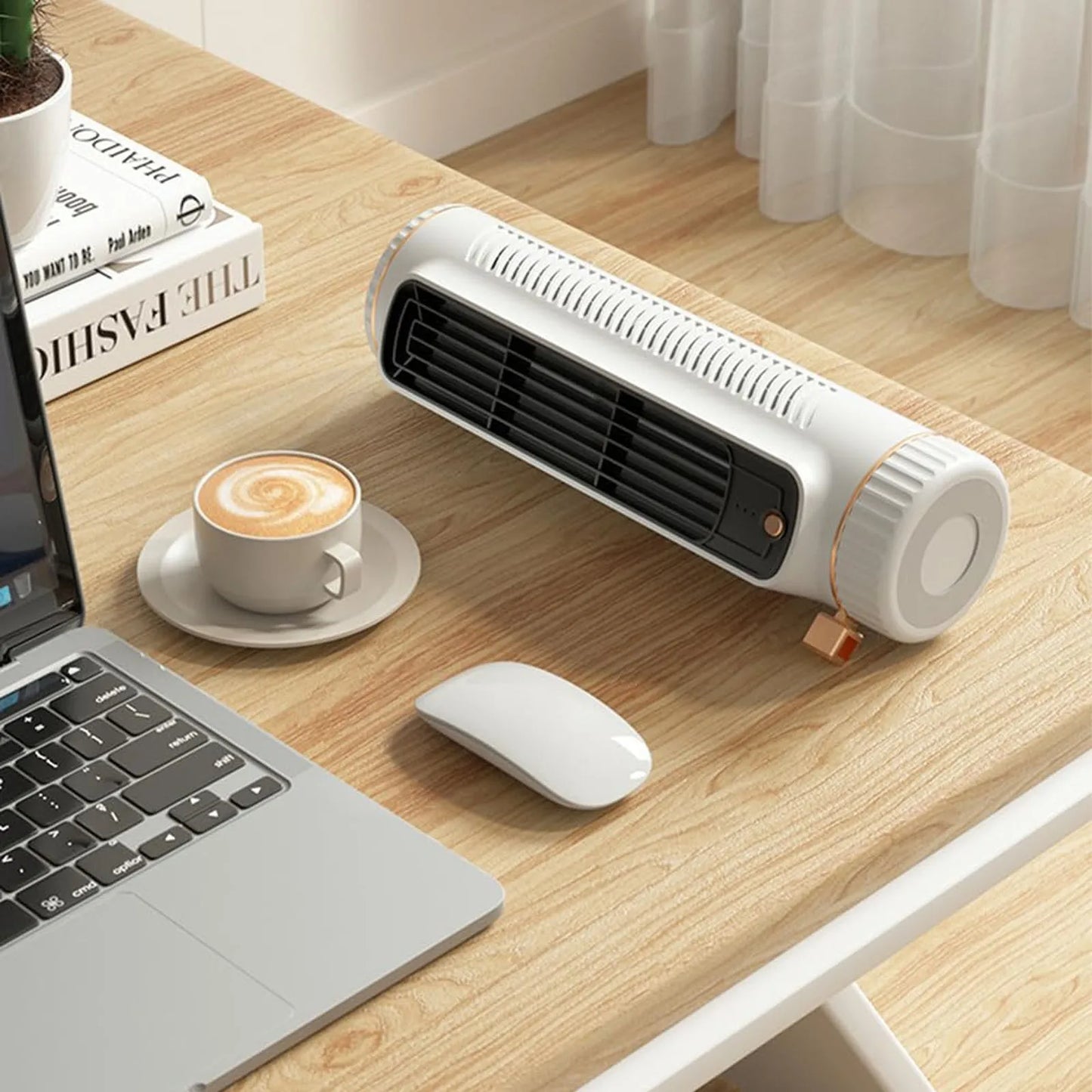 Bladeless Portable Tower Fan for Personal Cooling