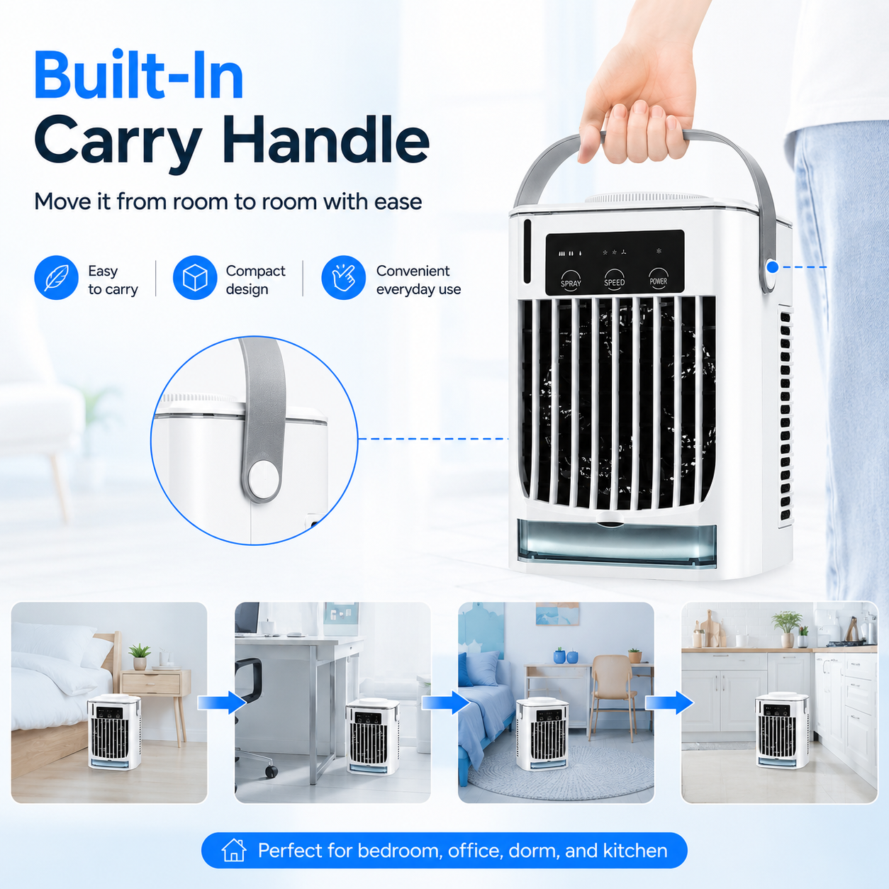 Personal Portable Mini Air Cooler Fan
