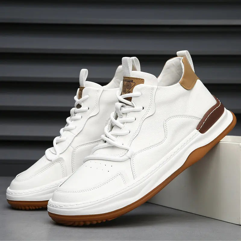 Classic Italian Leather Trainer Shoes