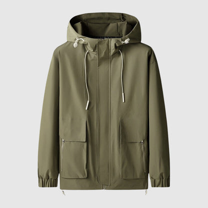 Men's Tactical Cargo Jacket with Storage Pockets