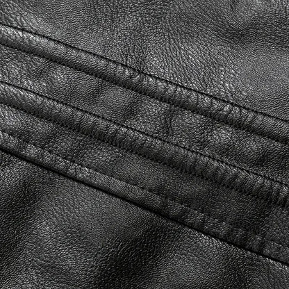 Warm Faux Fur Leather Coat Jacket