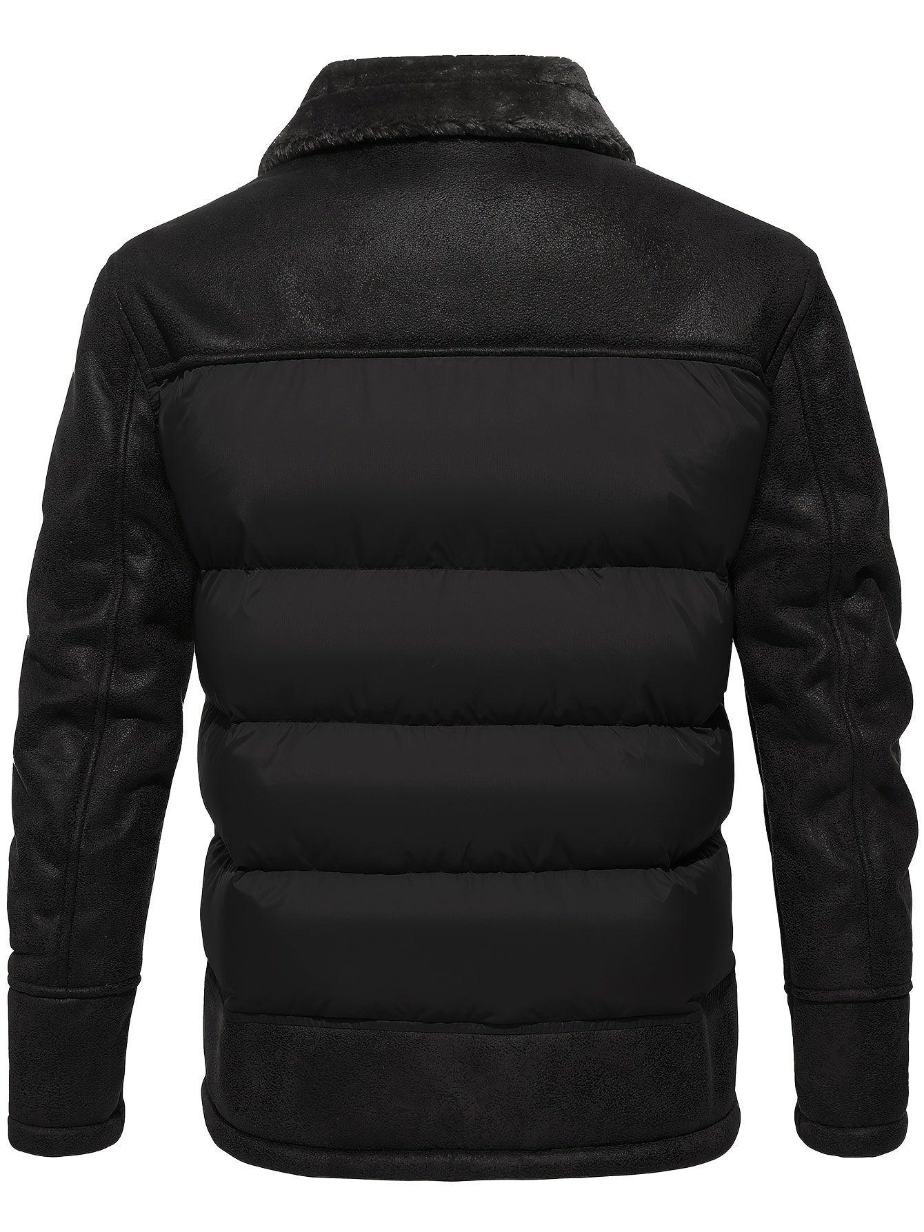 Warm Padded Parka Jacket with Faux Fur Hood