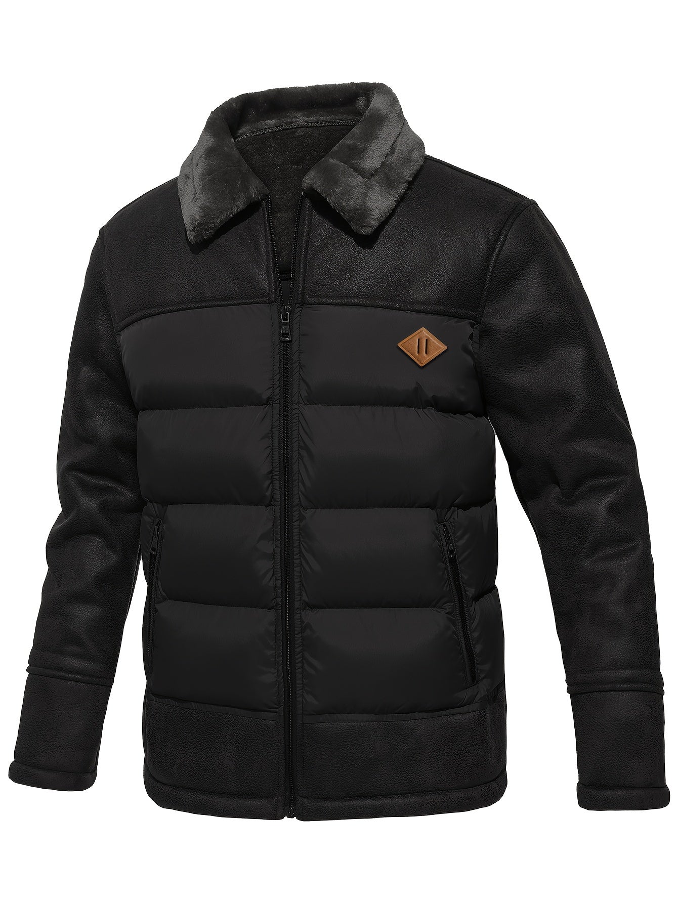 Thermal Insulated Fleece Coat for Men