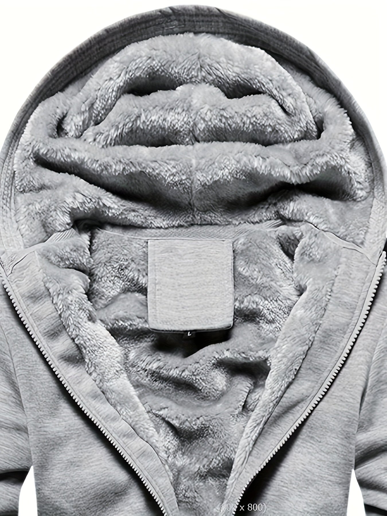 Warm Waterproof Fleece Lined Mens Hoodie Jacket