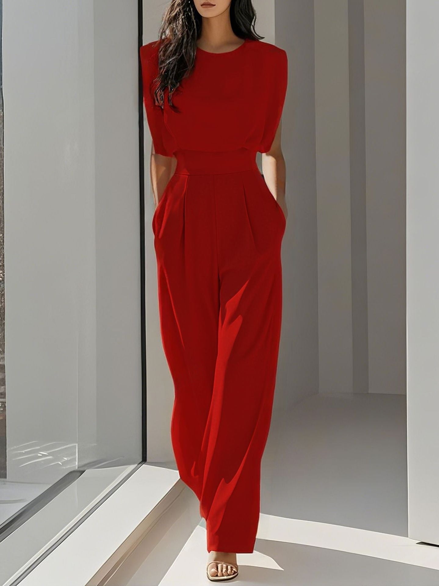 Chic Strapless Summer Romper Dress