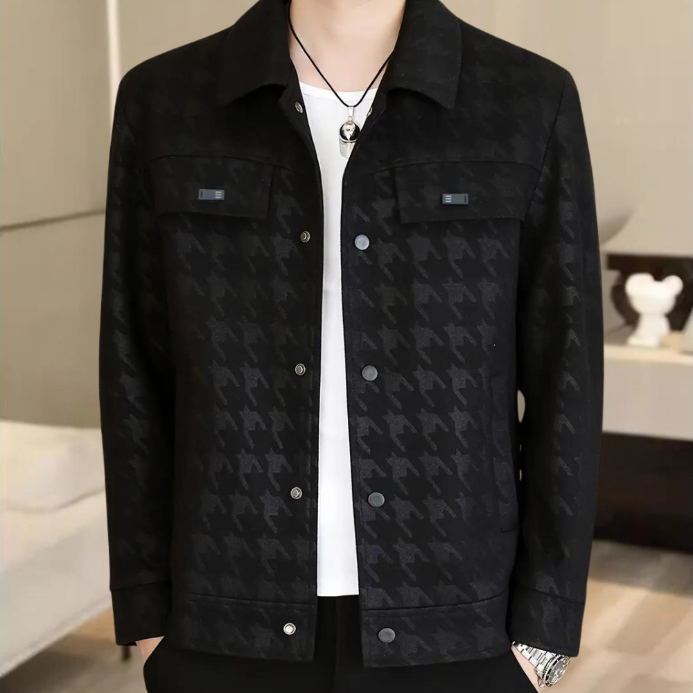 Men's Fashionable Leather Jacket - OutfitLondon