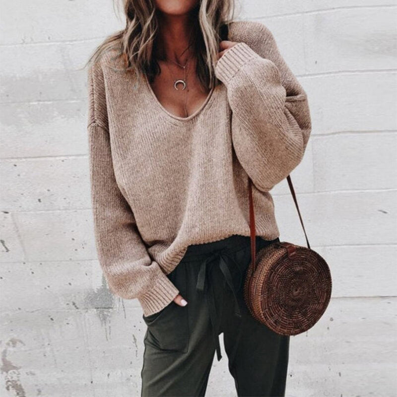 Warm Women's Cable Knit Winter Sweater