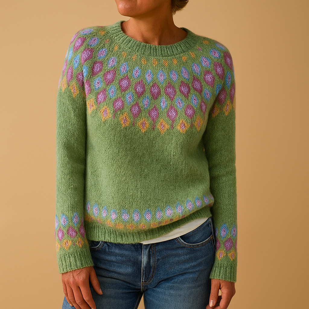 Cozy Crew Neck Winter Pullover Sweater - OutfitLondon