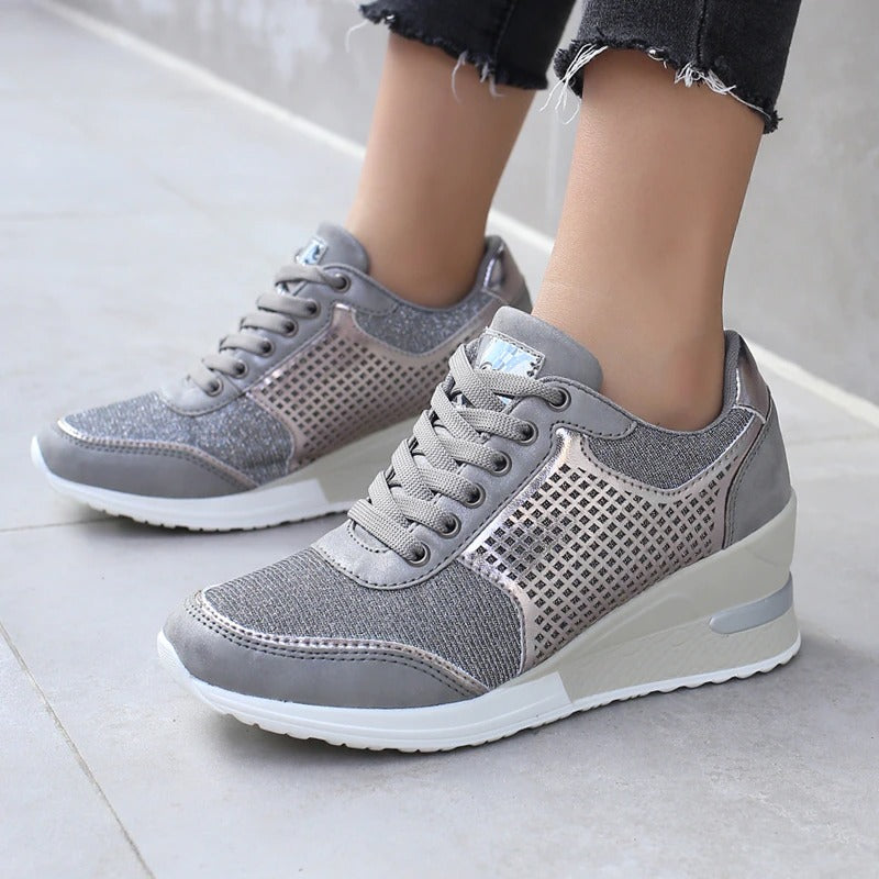 Trendy High Top Wedge Sneakers