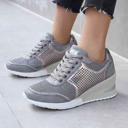Trendy High Top Wedge Sneakers