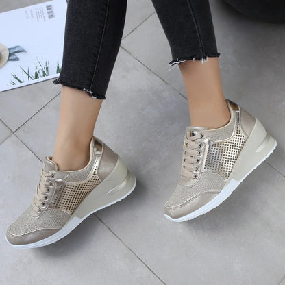 Trendy High Top Wedge Sneakers