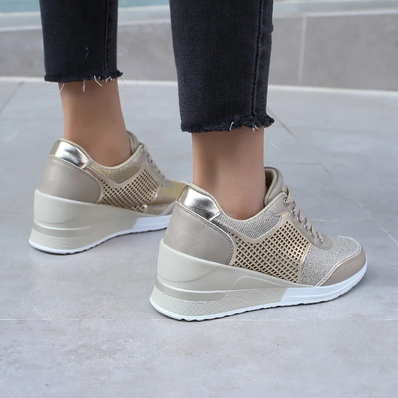 Trendy High Top Wedge Sneakers