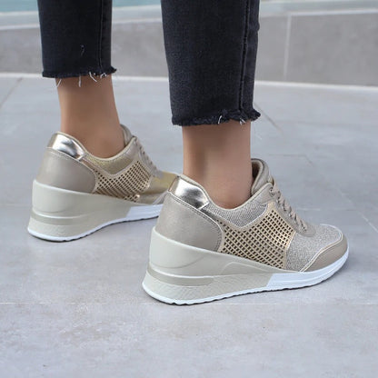 Trendy High Top Wedge Sneakers