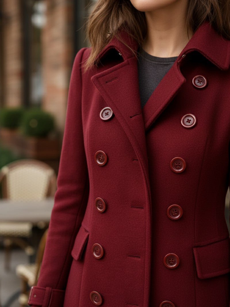 Timeless Double Button Ladies Coat