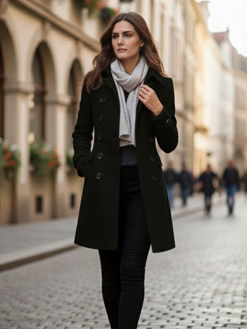 Timeless Double Button Ladies Coat