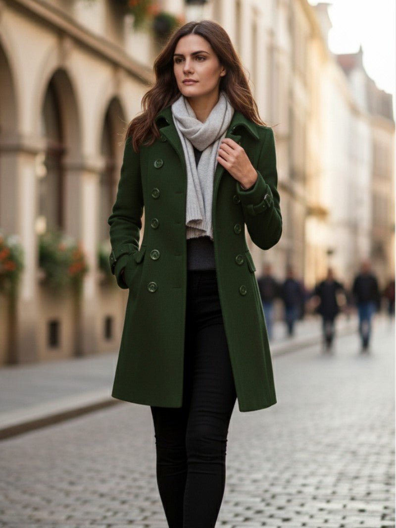 Timeless Double Button Ladies Coat