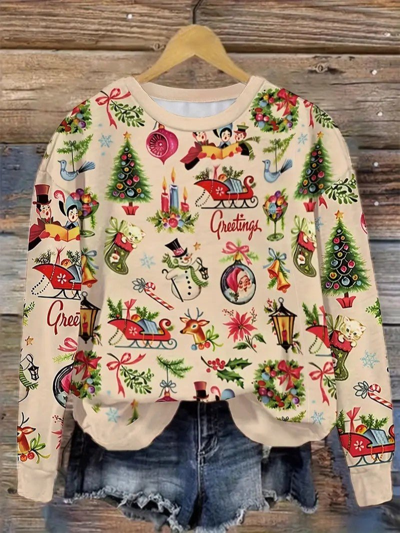 Fun Holiday Santa Claus Sweater