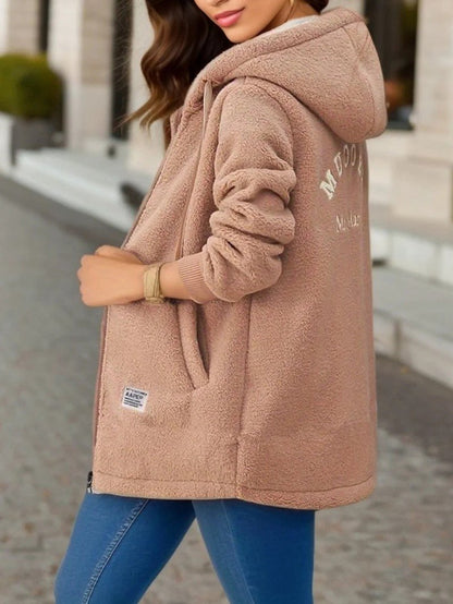 Warm Fleece Lined Women's Parka Coat