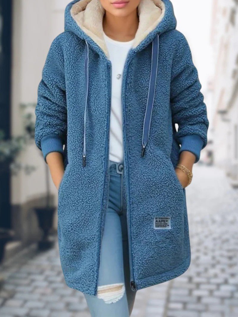 Warm Fleece Lined Women's Parka Coat - OutfitLondon
