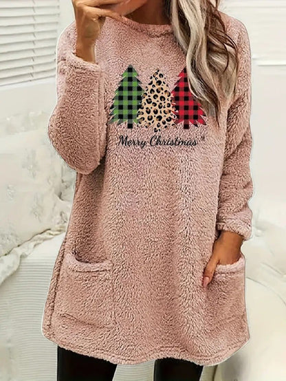 Soft Holiday Tree Graphic Sweatshirt