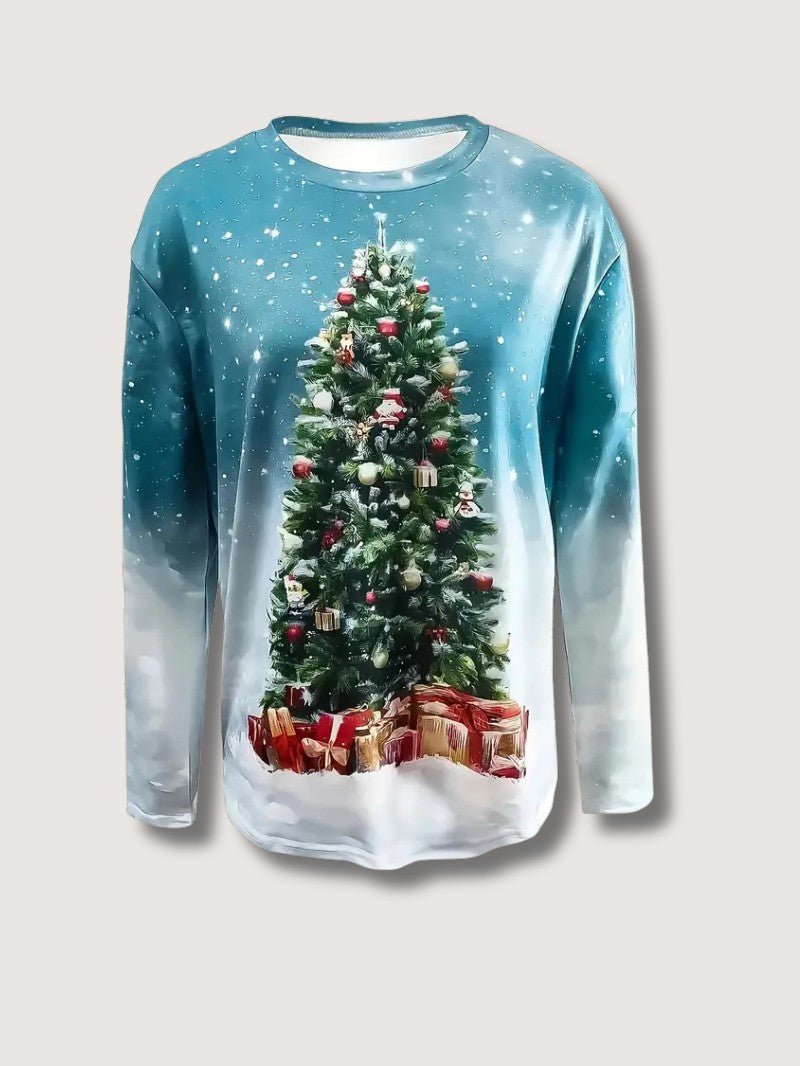 Sparkly Holiday Tree Graphic Sweatshirt