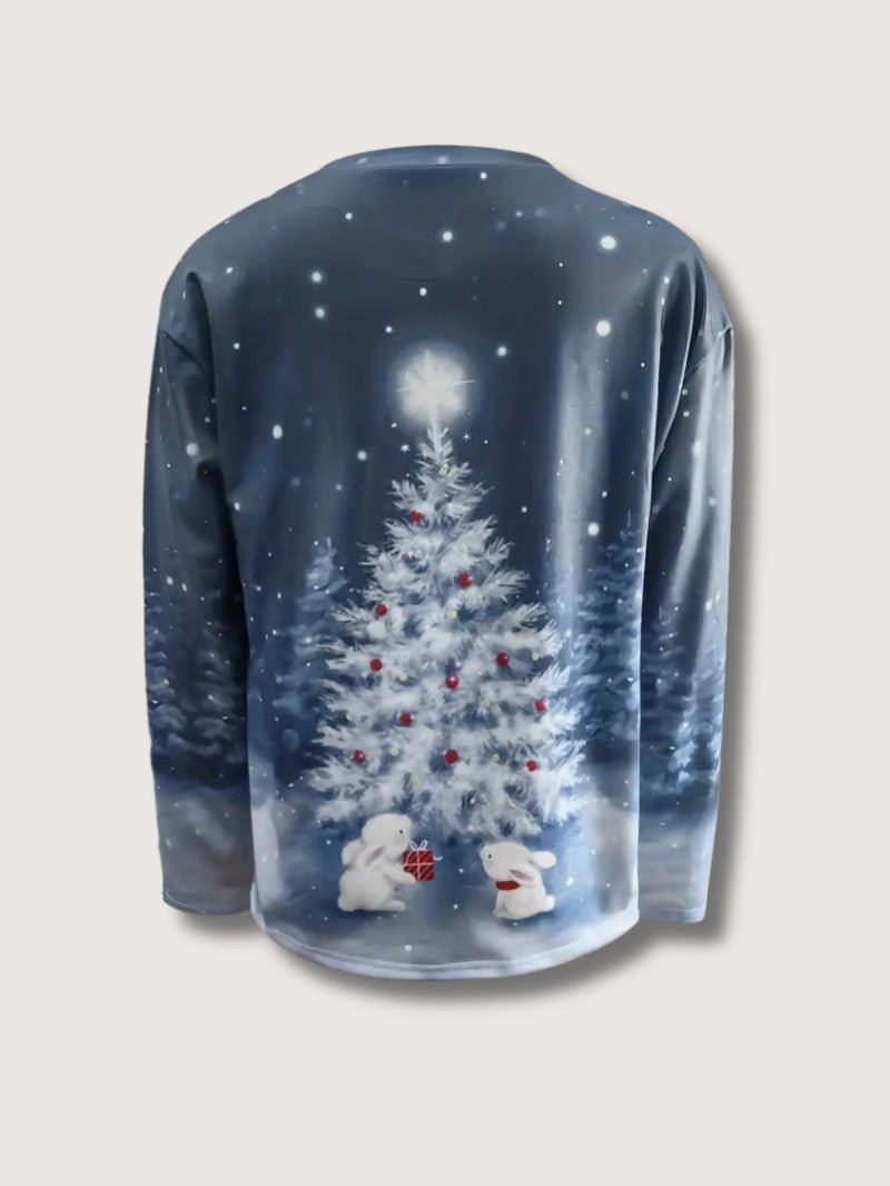 Sparkly Holiday Tree Graphic Sweatshirt