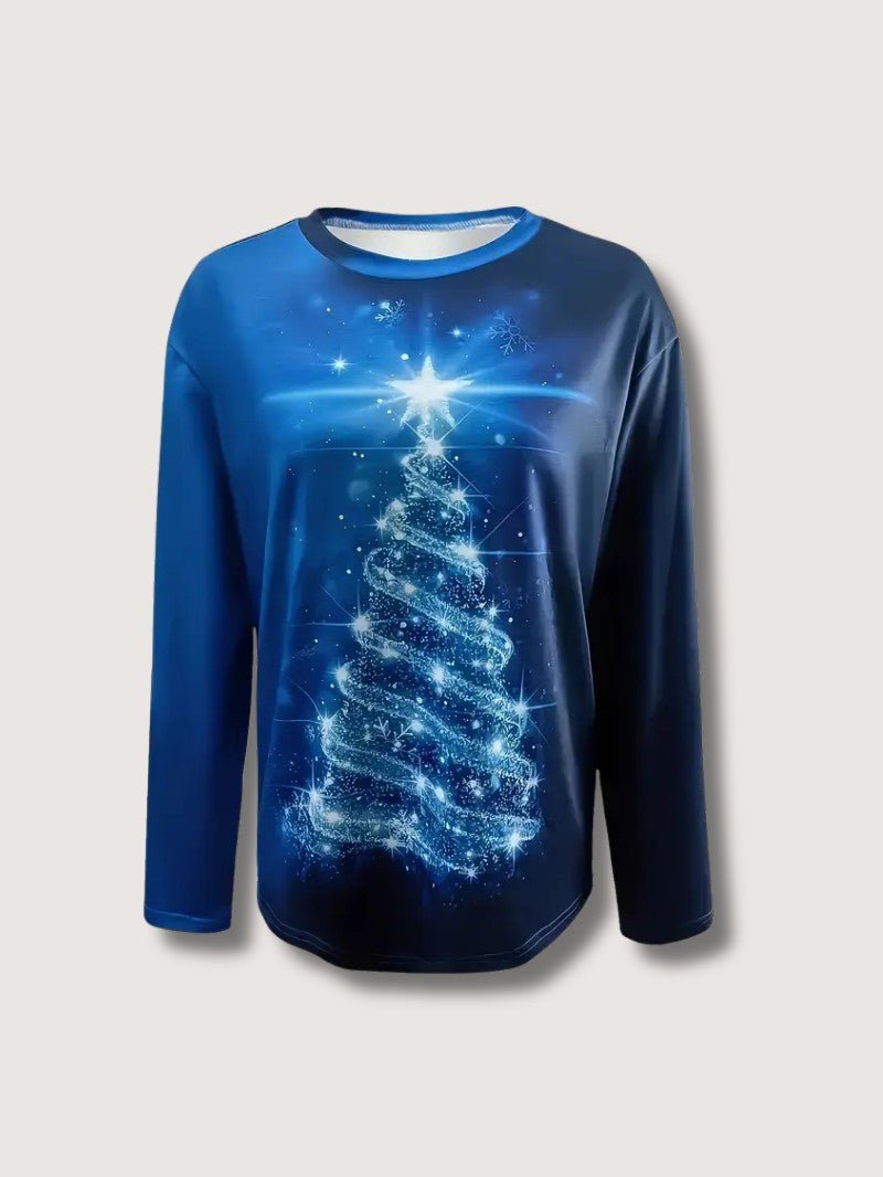 Sparkly Holiday Tree Graphic Sweatshirt