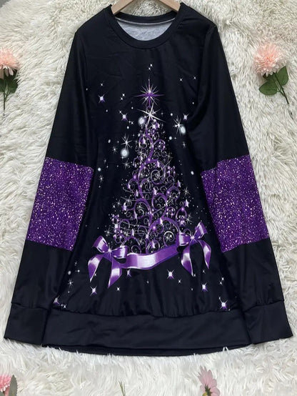 Sparkly Holiday Women's Christmas Sweatshirt